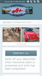 Mobile Screenshot of apluscollisionrepair.com